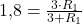 1{,}8 = \frac{3 \cdot R_1}{3 + R_1}