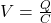  V = \frac{Q}{C} 