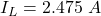  I_L = 2.475\ A 