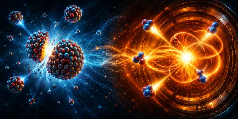 Fissione di un nucleo pesante e fusione di nuclei leggeri con liberazione di energia nucleare