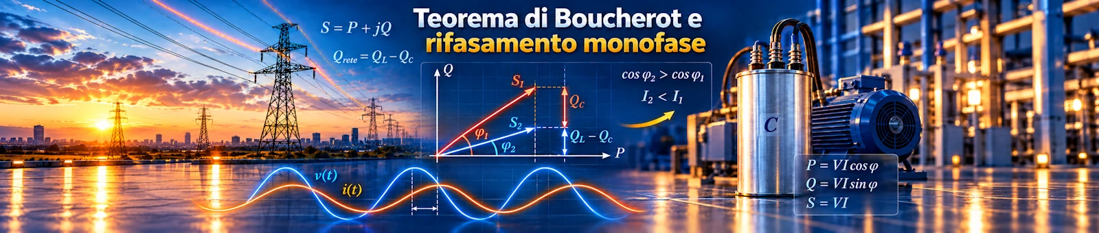Teorema di Boucherot e rifasamento monofase