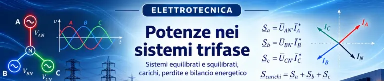 Potenze nei sistemi trifase equilibrati e squilibrati, con sinusoidi, diagrammi fasoriali e rappresentazione delle grandezze elettriche.